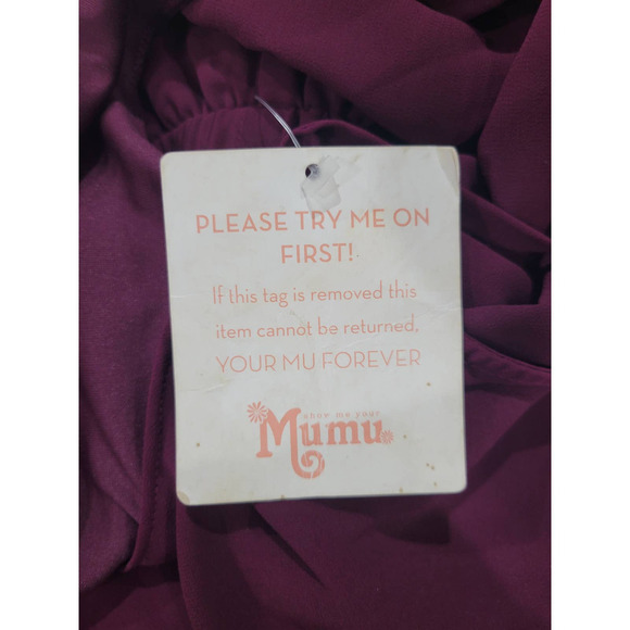 NEW Show Me Your MuMu Women's Caitlin Ruffle Maxi‎ Dress Size Large - Picture 15 of 15